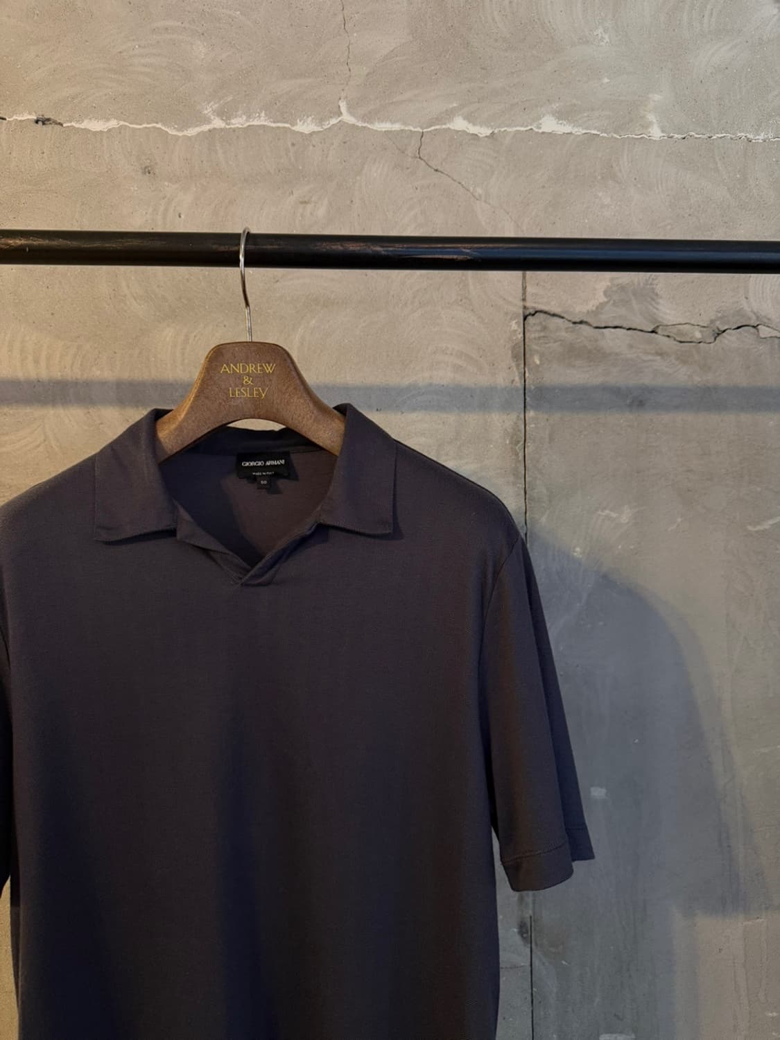 조르지오 아르마니 블랙라벨 오픈칼라넥 티셔츠 100 상품이미지4