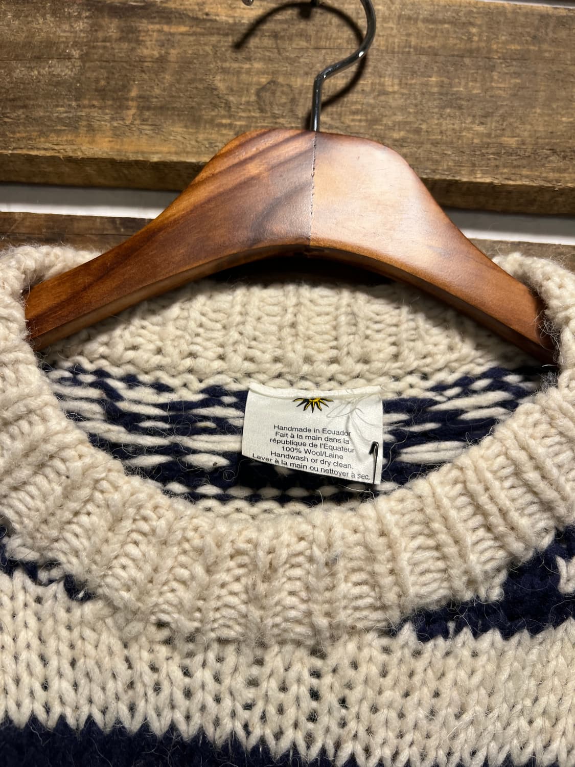 [XL]90's 빈티지 핸드메이드 에콰도르 스웨터 니트 상품이미지2