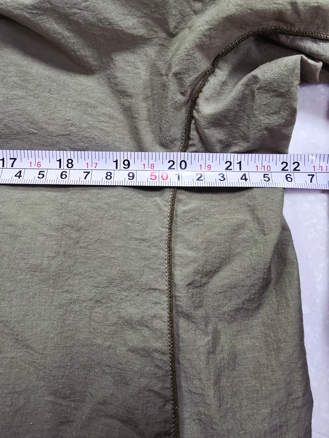 지컷 카키색 바스락 롱 원피스 상품이미지7