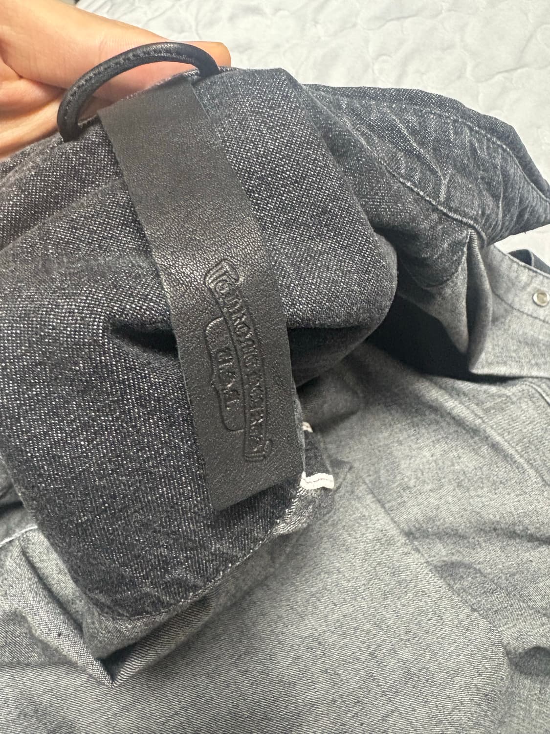 [XL]크롬하츠 레더패치 셔츠자켓 상품이미지4