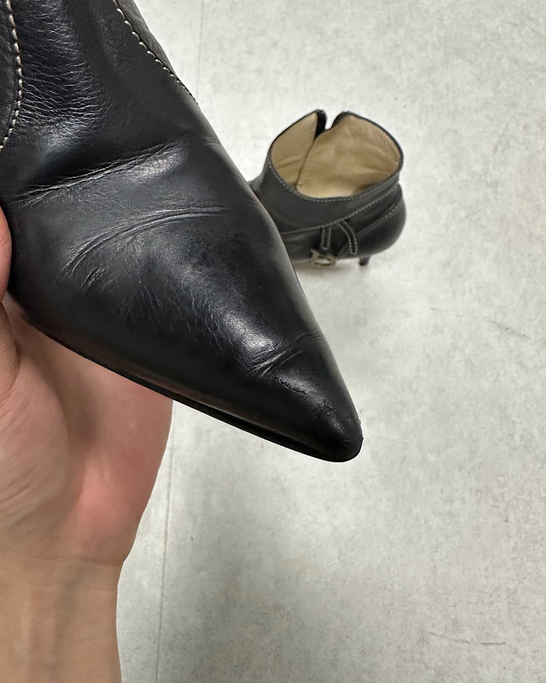 rare*크리스찬 디올 존 갈리아노 D 로고 힐 상품이미지8