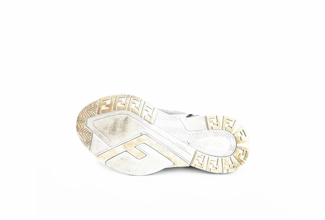 [7] Fendi 펜디 남성 플로우 나일론 로우탑 스니커즈 화이트 상품이미지5