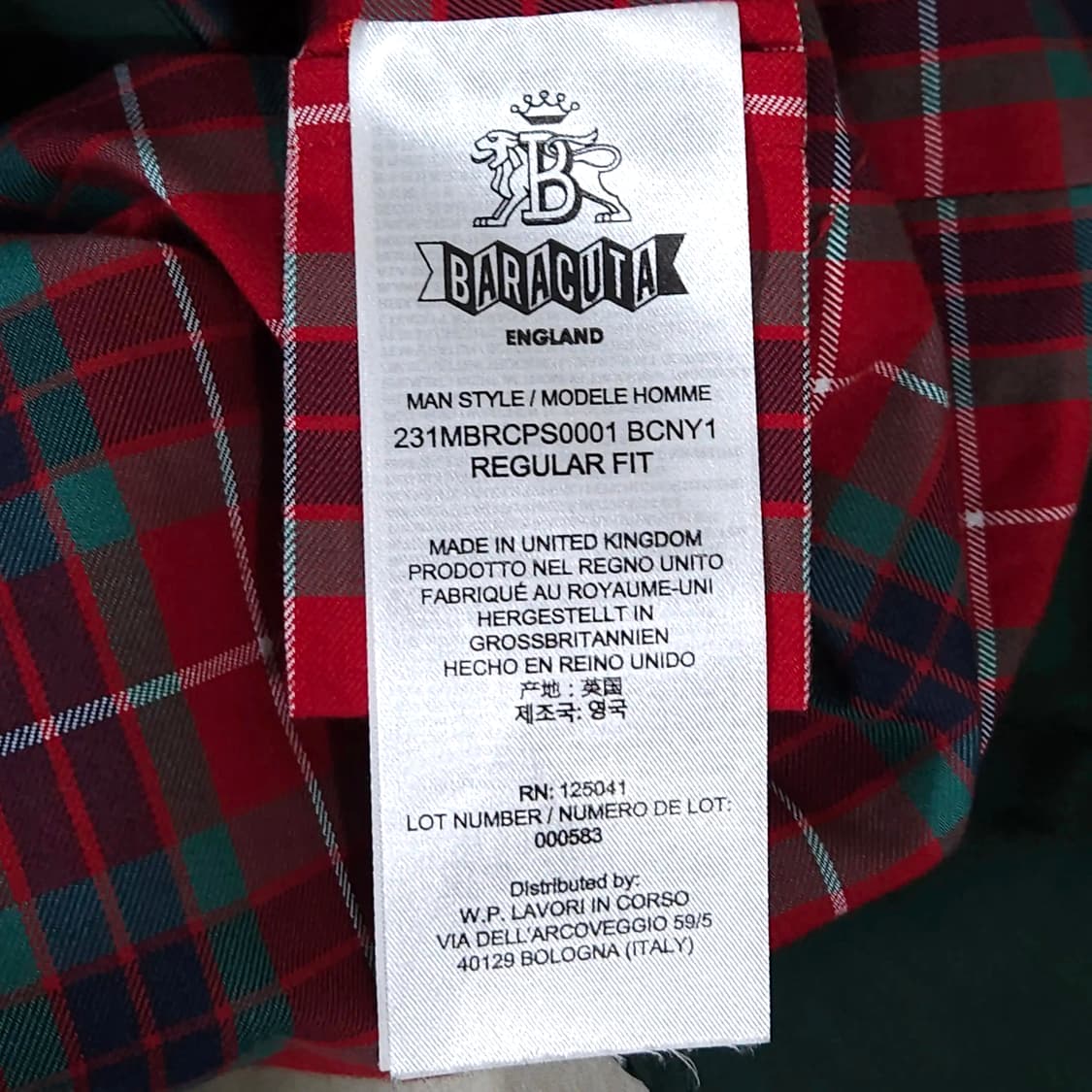 95~100)BARACUTA 바라쿠타 G9 해링턴 자켓 다크그린 상품이미지8