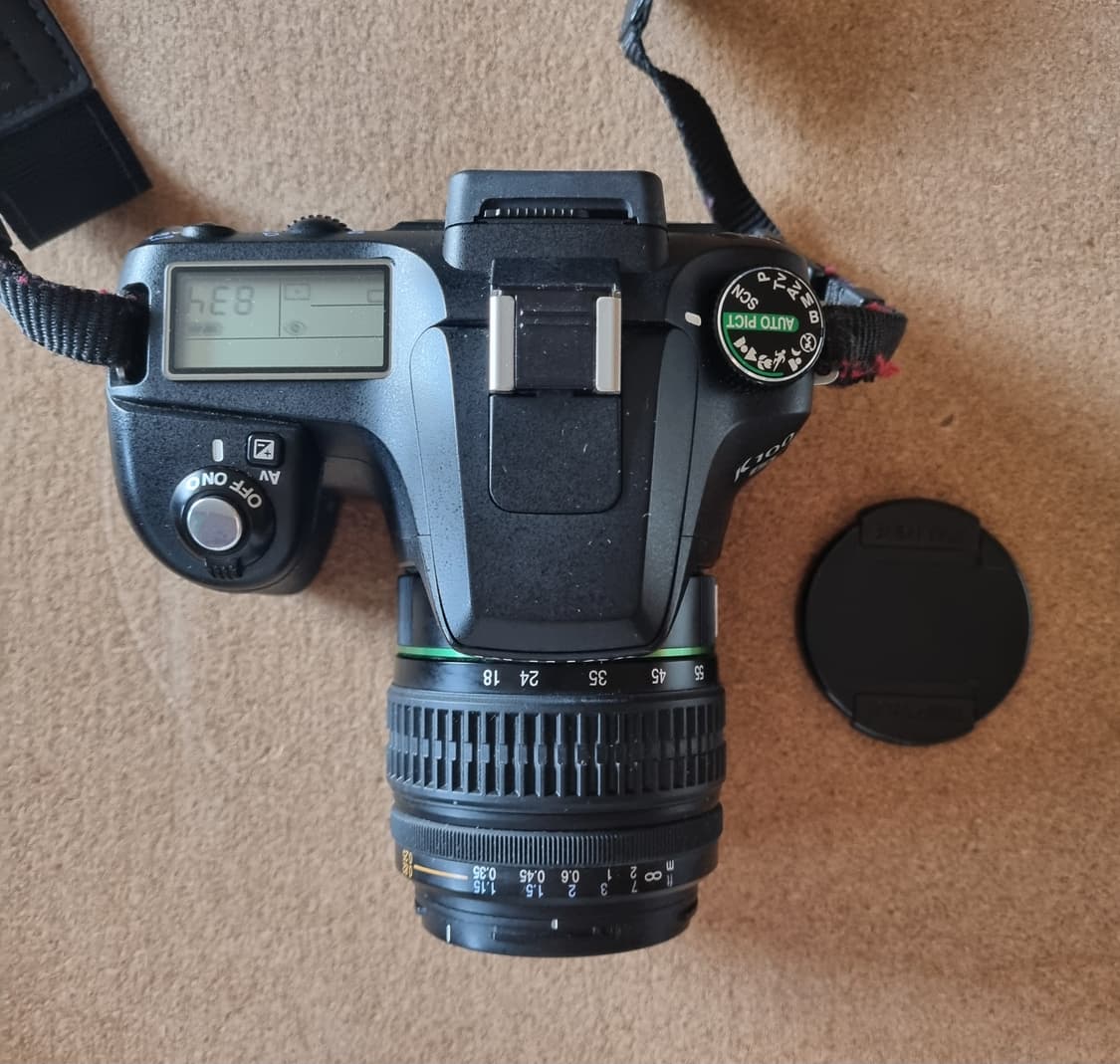 펜탁스 K100D DSLR 카메라, 18-55mm 렌즈 팝니다. 상품이미지3