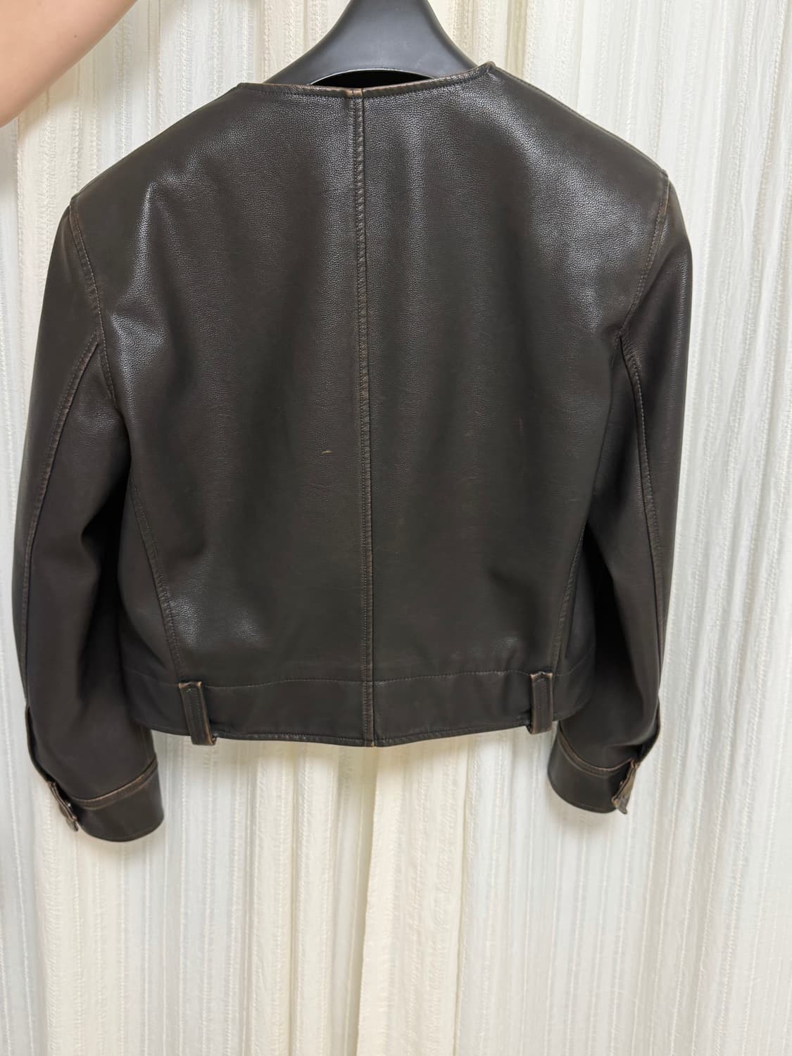 NOICE 레더자켓 우먼 브라운 S 상품이미지4