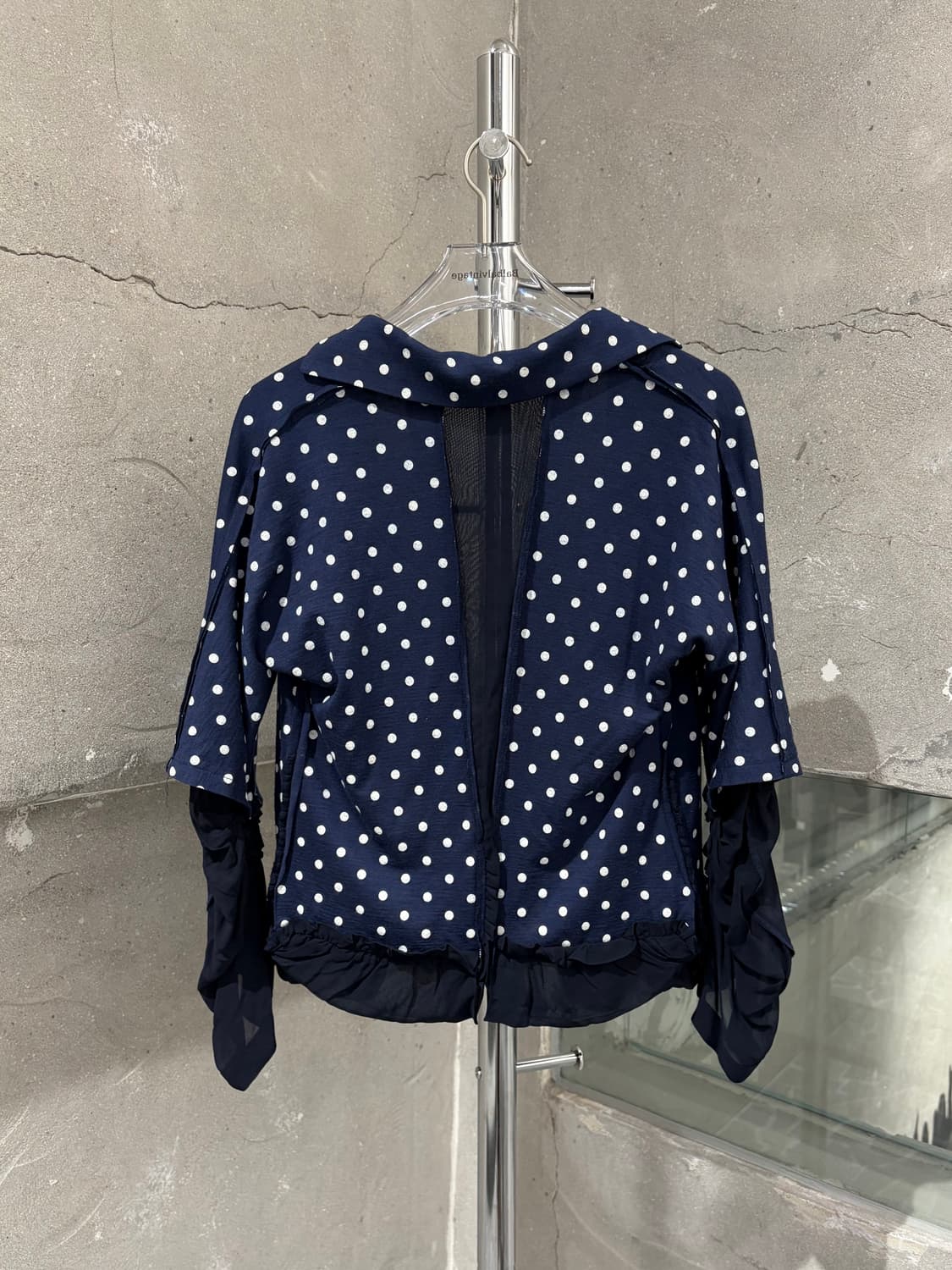 꼼데가르송 트리콧 Polka Dot Frill Cardigan 상품이미지3