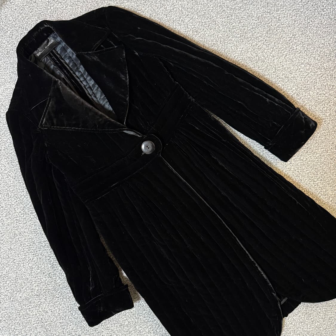 알마니 벨벳 코트 여성용 Made in Italy 상품이미지4
