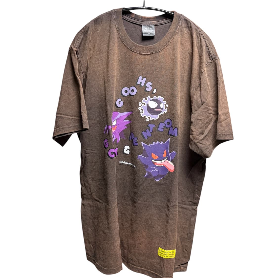 디스이즈네버댓 x 포켓몬 팬텀 타이다이 티셔츠 L 상품이미지1