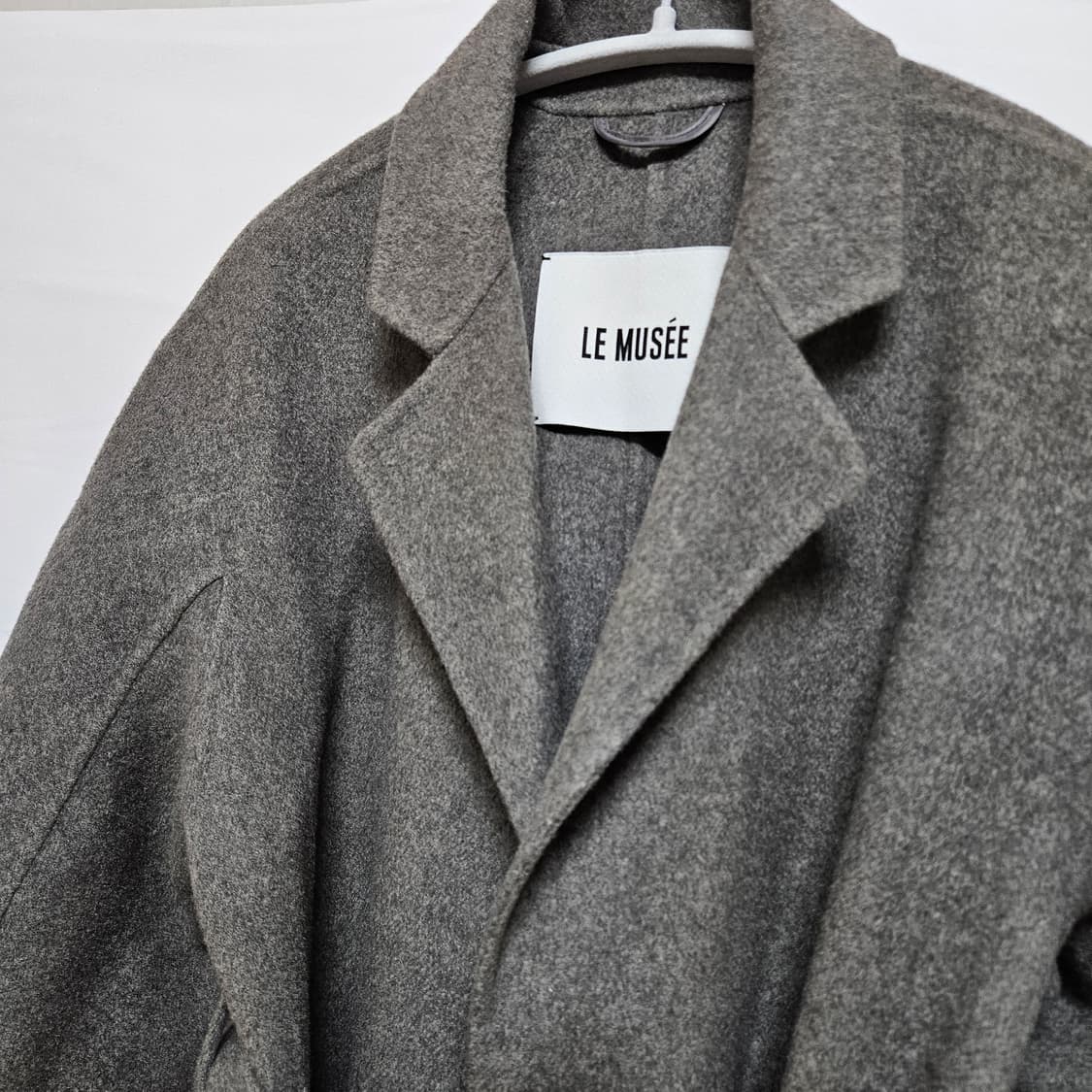 36 뮤제 미니멀 울 캐시미어 롱코트 상품이미지2