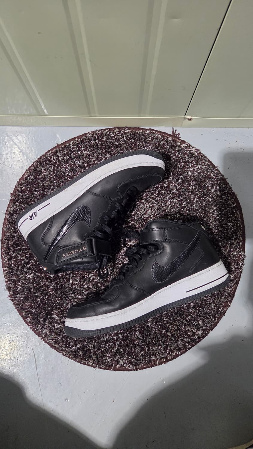 스투시 나이키 에어포스1 미드 블랙 상품이미지2