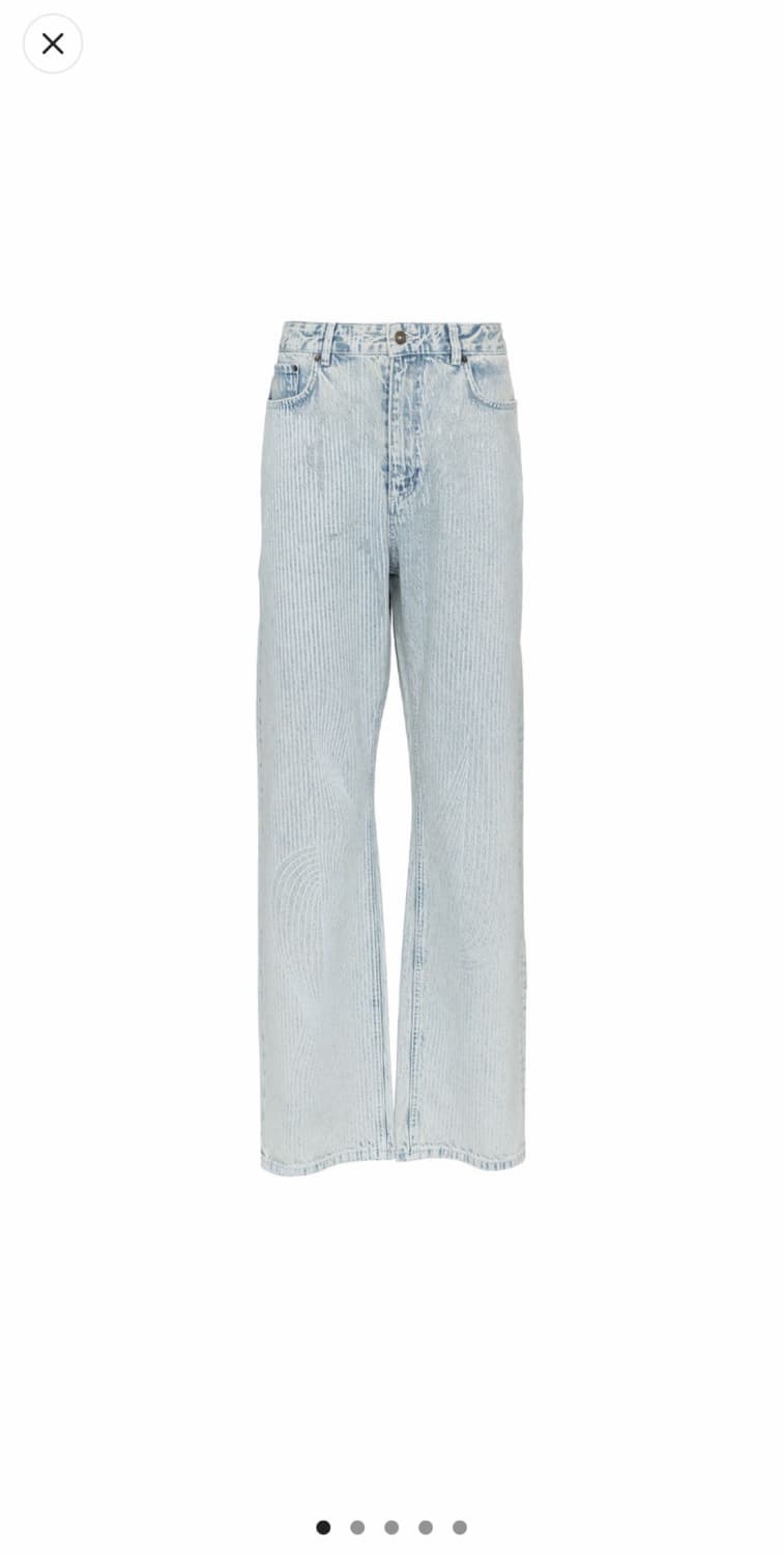 (S) 와이프로젝트 스트라이프 스네일 데님 진 팬츠 상품이미지3