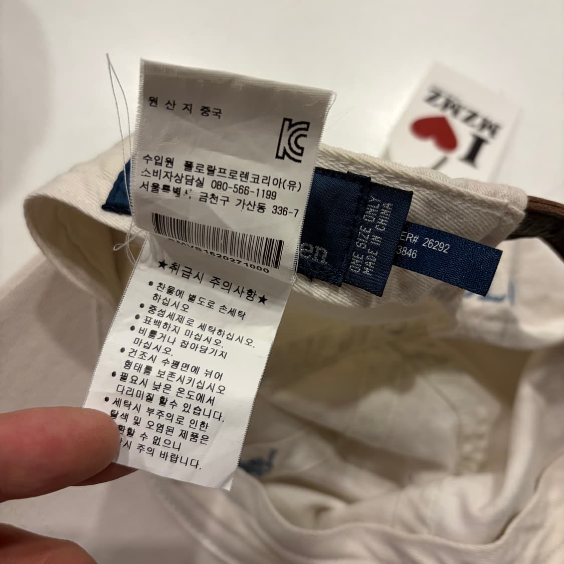 폴로 랄프로렌 포니 화이트  볼캡 모자 상품이미지5