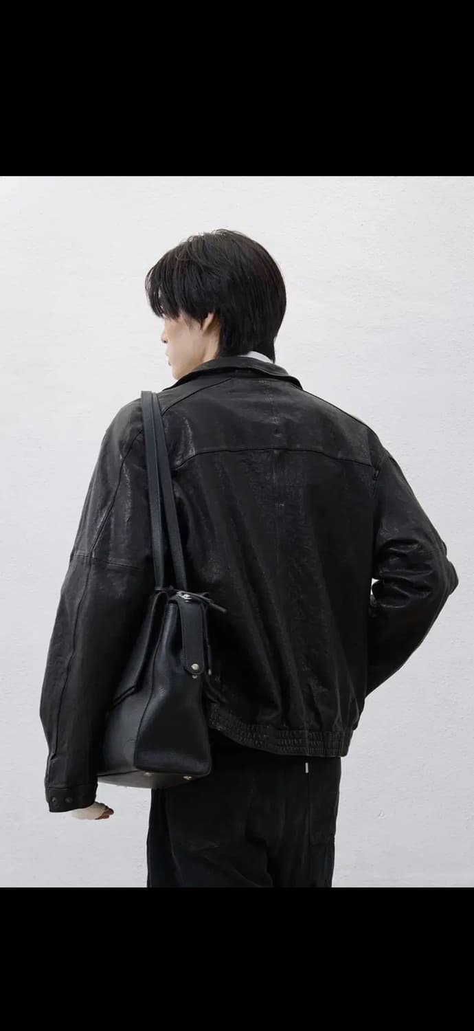 유스 레더 블루종 L 상품이미지3