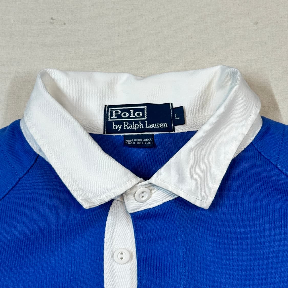 L) 폴로 랄프로렌 단가라 럭비티 긴팔 카라티 상품이미지7