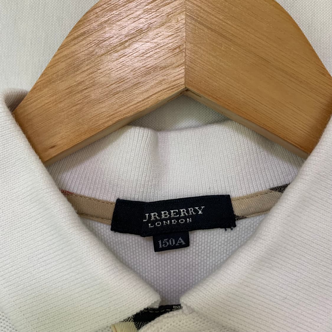 버버리 화이트 반팔 폴로티 카라 반팔 티셔츠 키즈 여성 상품이미지5