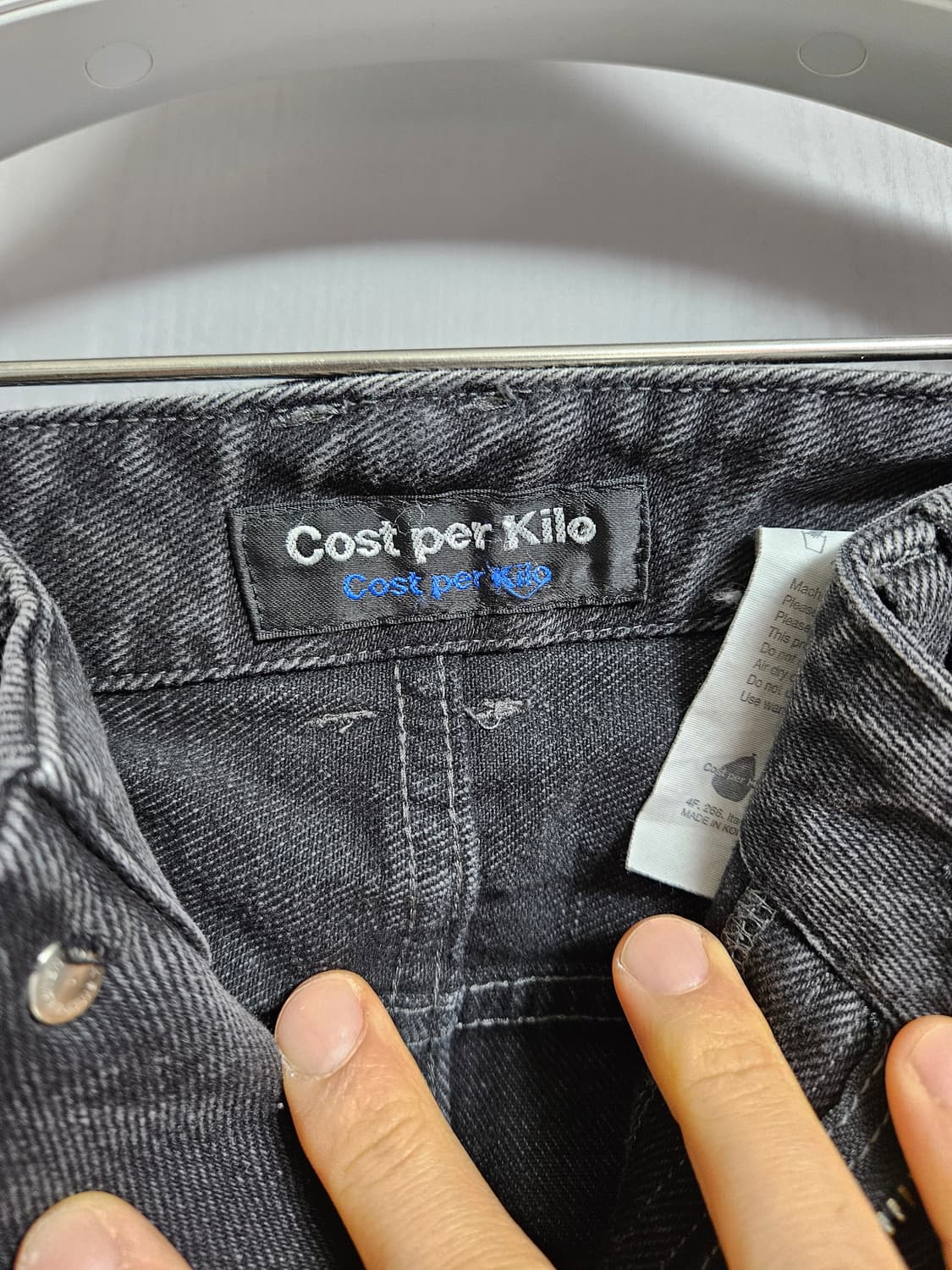 코스트퍼킬로 Cost per Kilo 워싱 와이드 데님 XL 상품이미지5