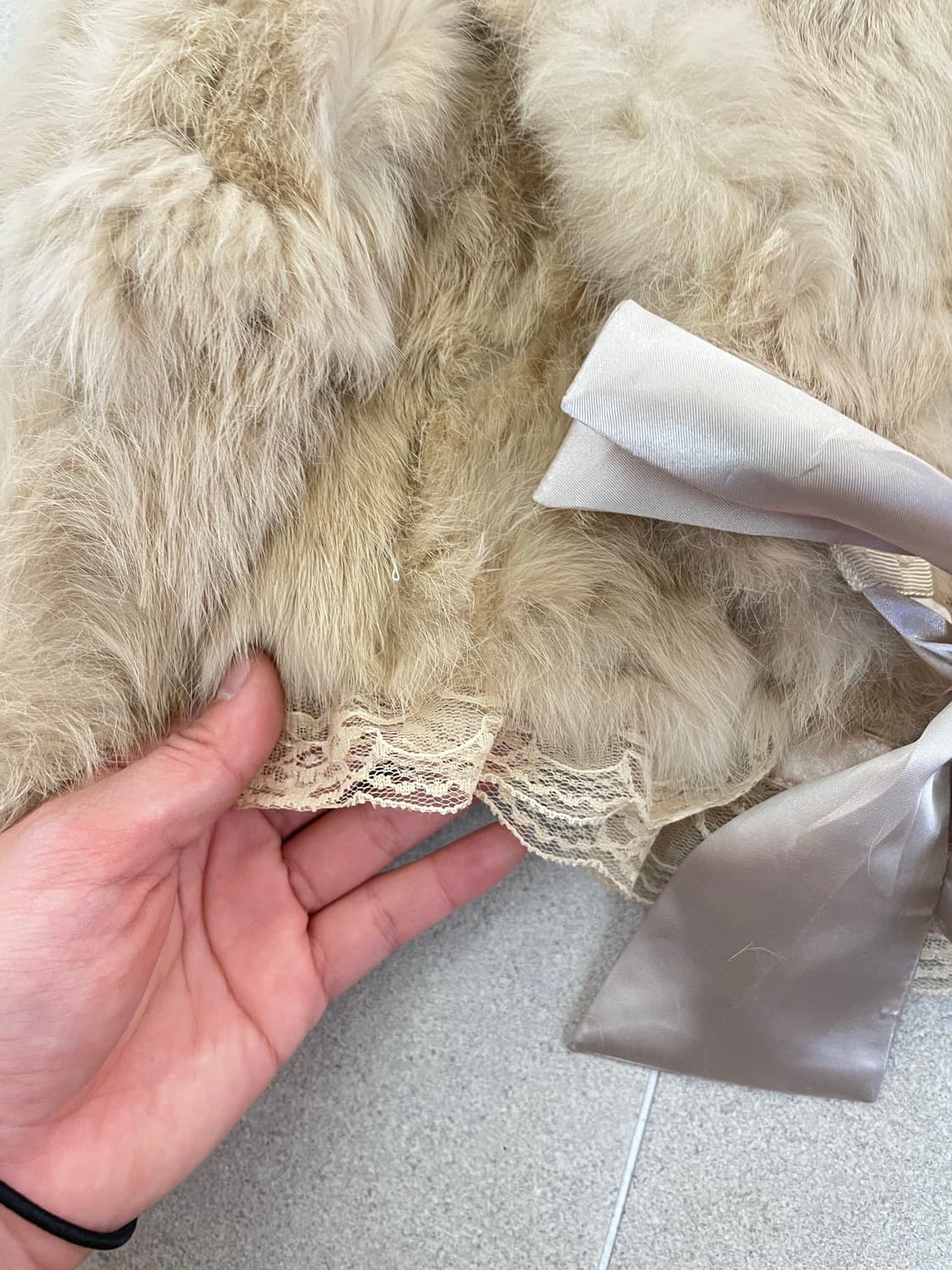 숏 래빗 퍼 자켓 상품이미지4