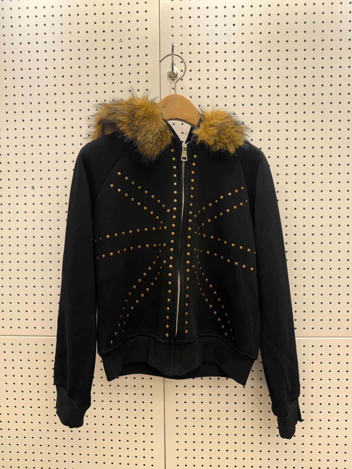  Y2K 빈티지 도트 울프죠 후드 집업  U5 상품이미지3