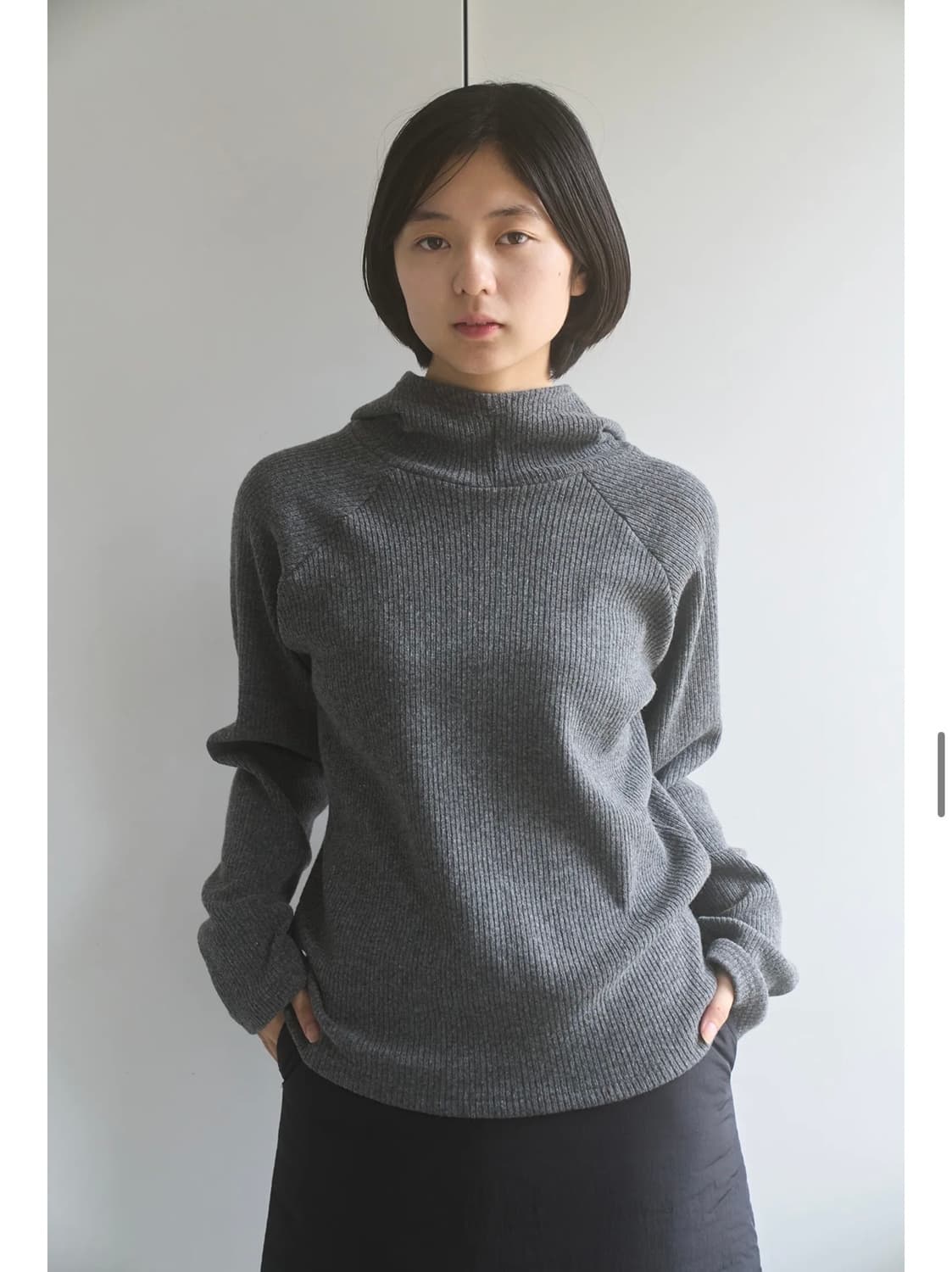 DUNE WOOL HOODED TOP MOON 상품이미지1