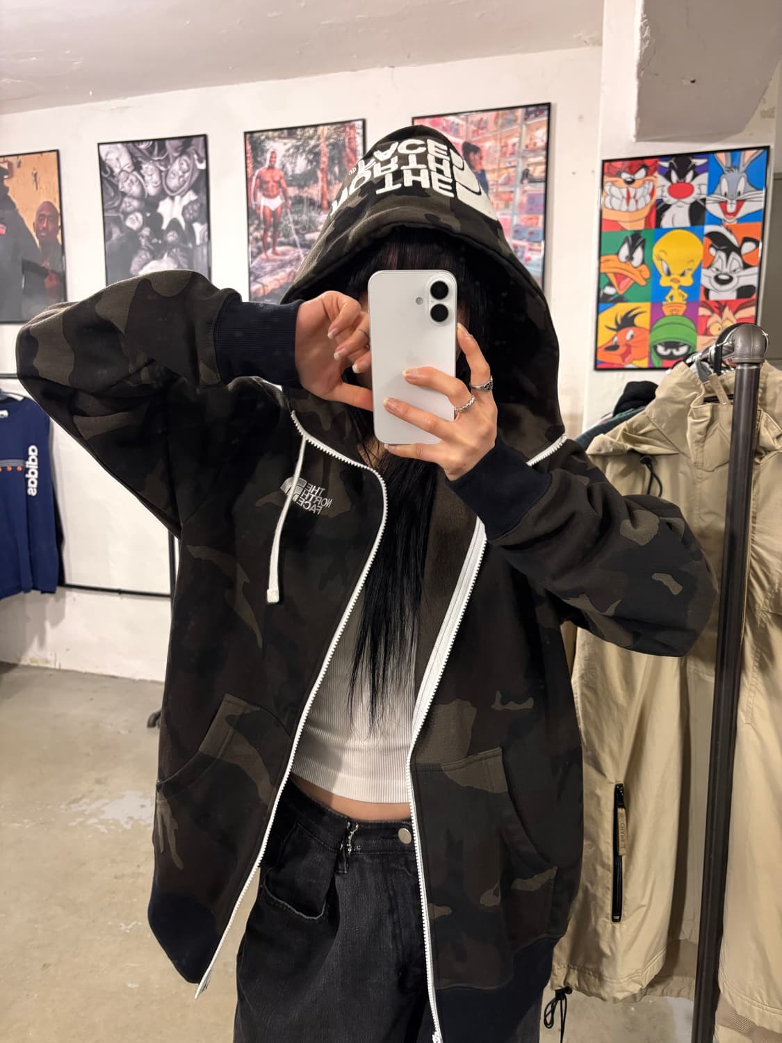 노스페이스 일제 카모 후드집업  상품이미지1