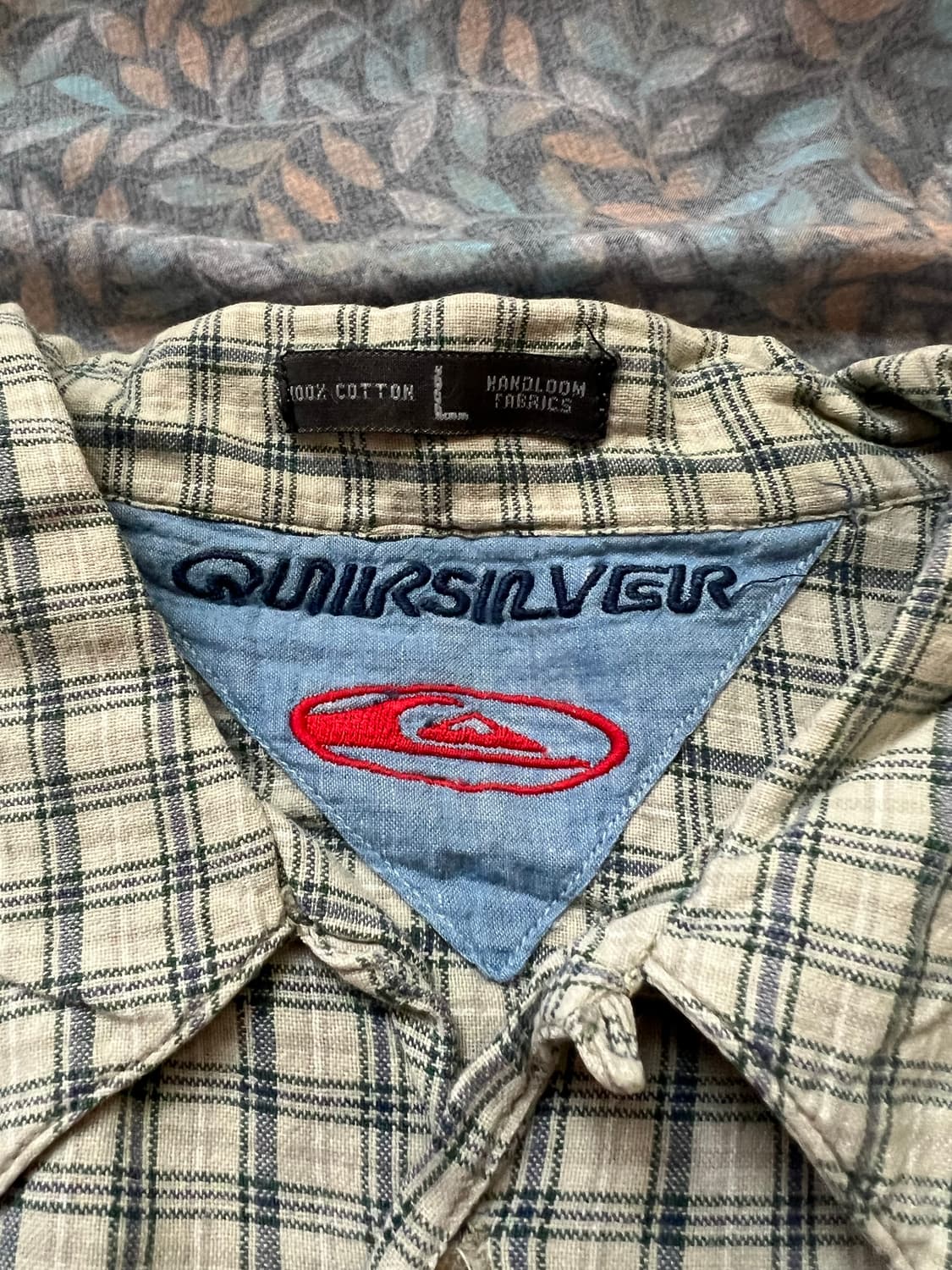 빈티지 90s 퀵실버 크롭 체크셔츠 상품이미지4