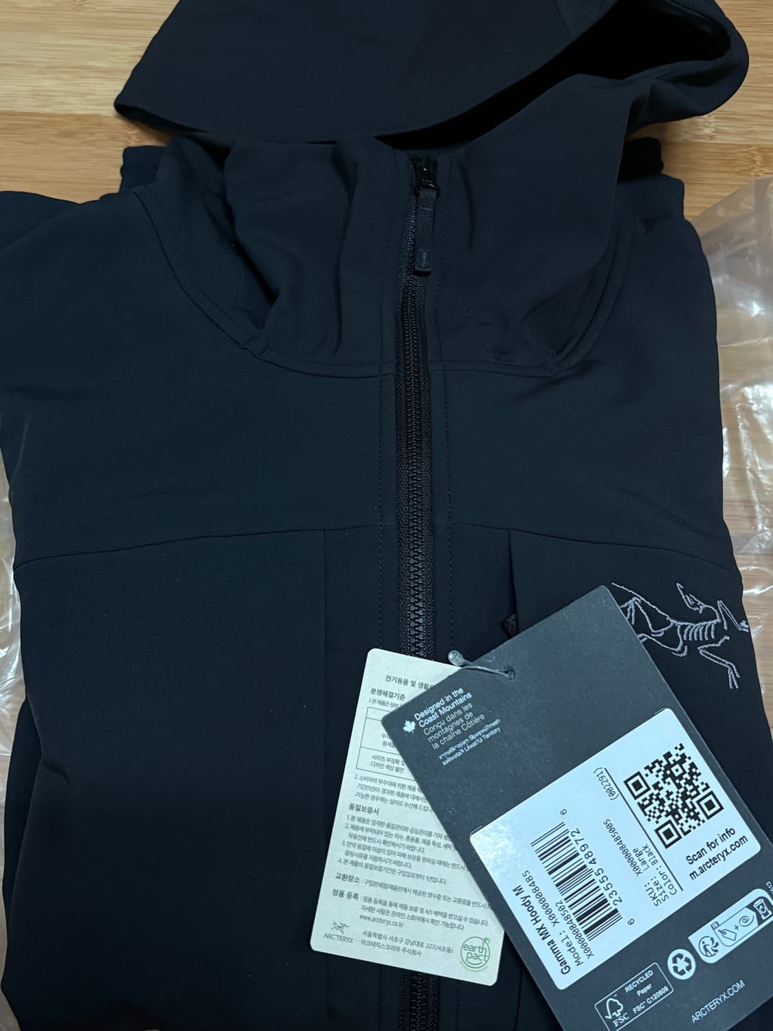 아크테릭스 감마 mx 후디 m (size:L) 상품이미지2