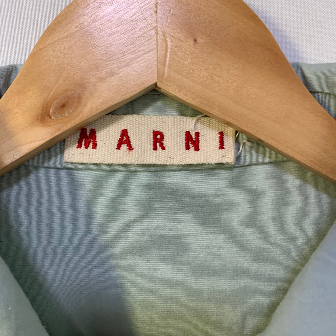 마르니 MARNI 민트 하이넥 사선 골드지퍼 슬림 라이더 자켓 빈티지 상품이미지3