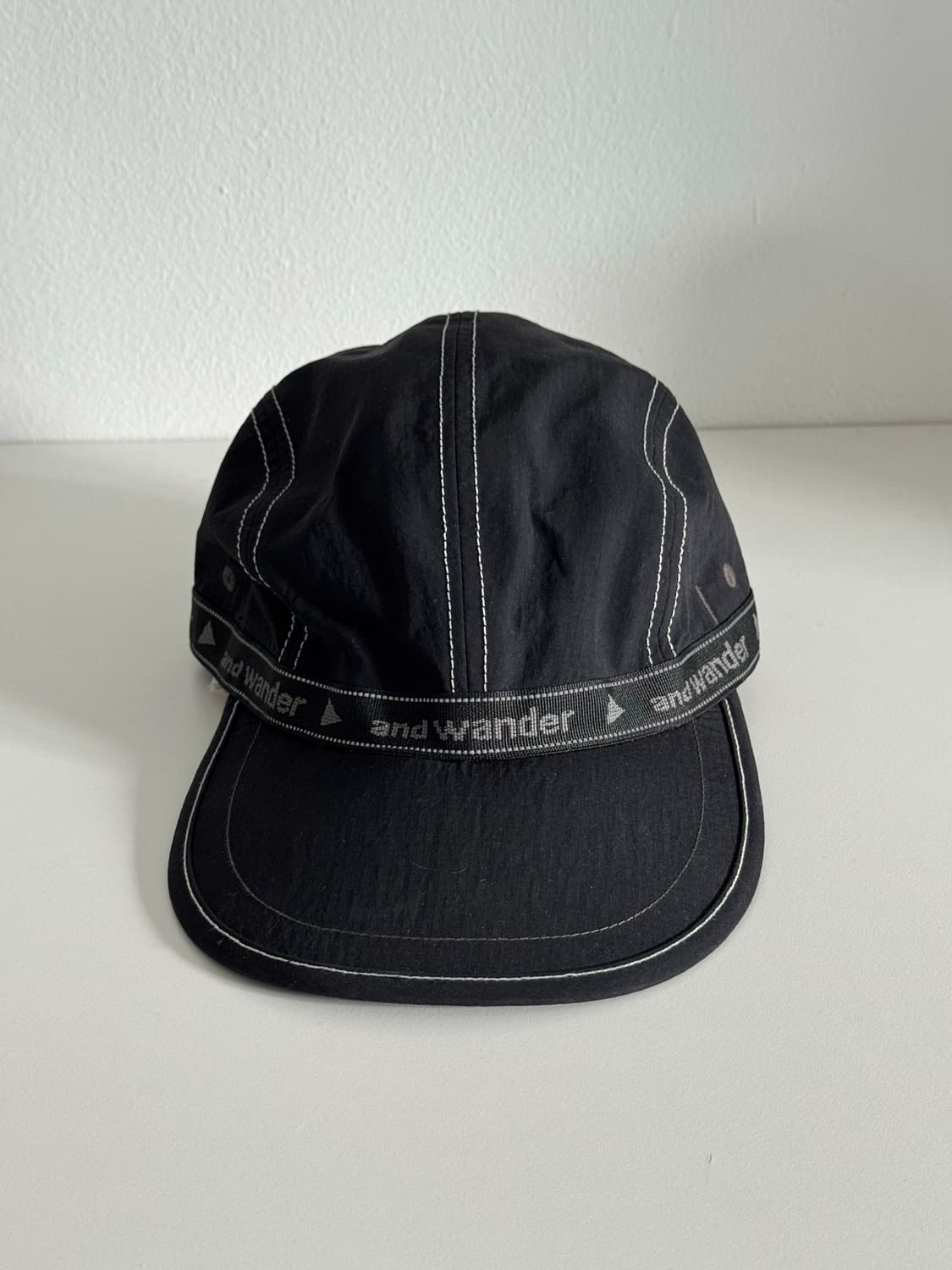 앤드원더 JQ 테이프 캡 모자 (블랙) 상품이미지1