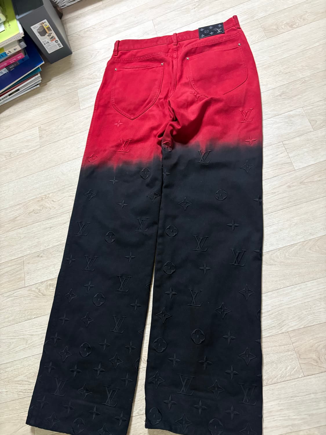 30)루이비통 바지 레드 블랙 상품이미지2