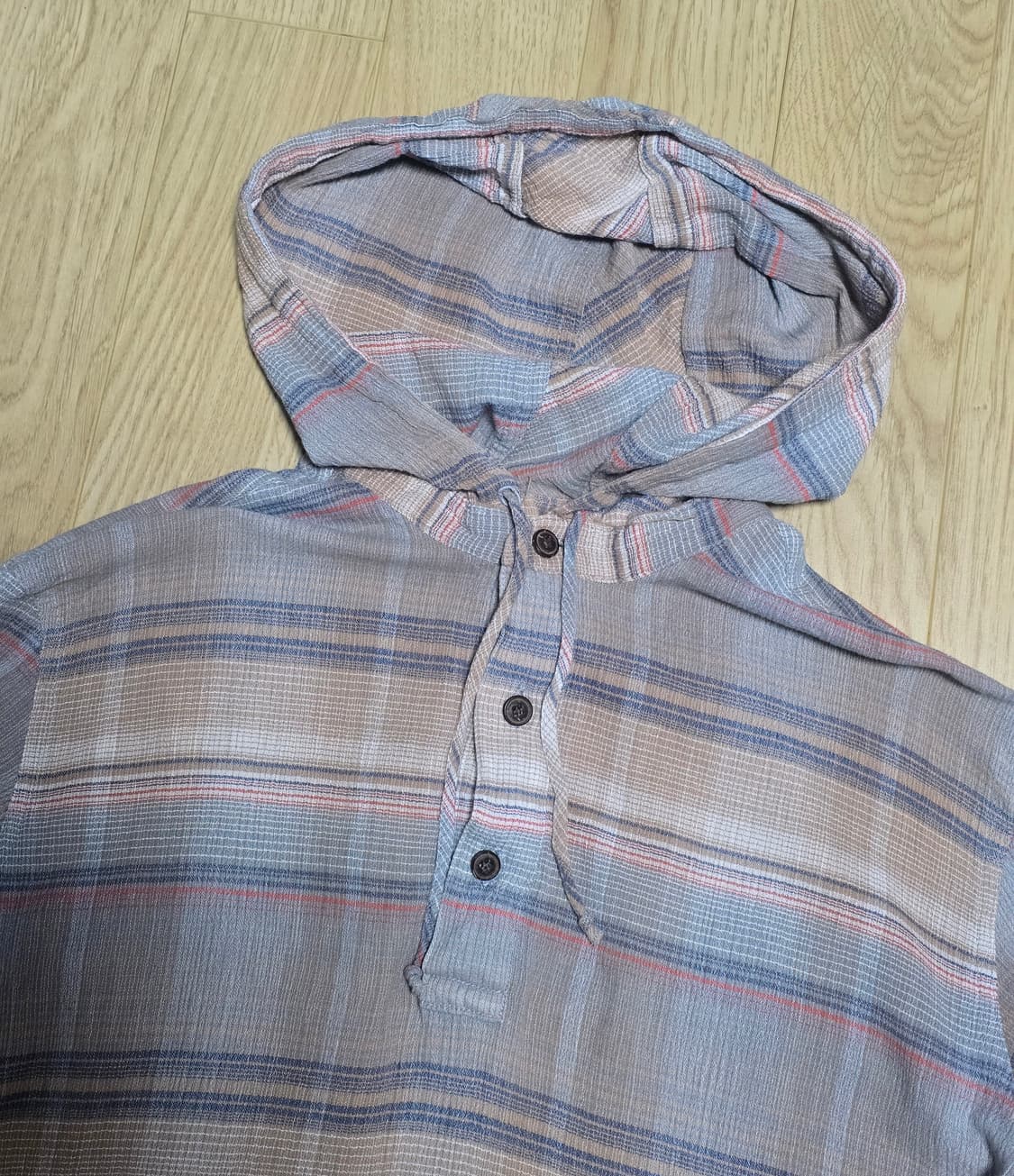 파타고니아 스트라이프 체크 후드 집업 S  상품이미지2