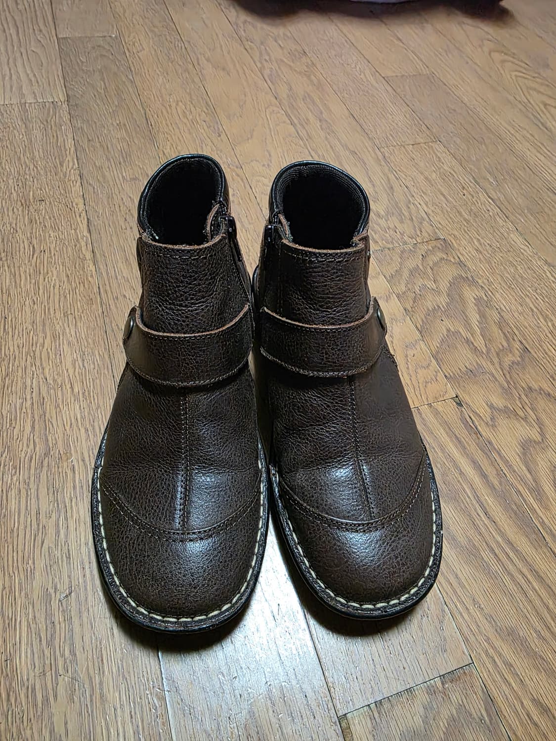 허시파피 여성 가죽 앵글 부츠 상품이미지1