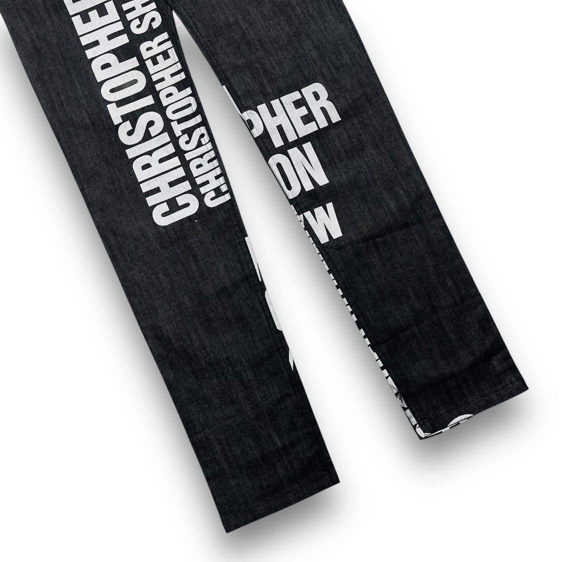 크리스토퍼 섀넌 스펠아웃 러브 로고 데님 팬츠 상품이미지4