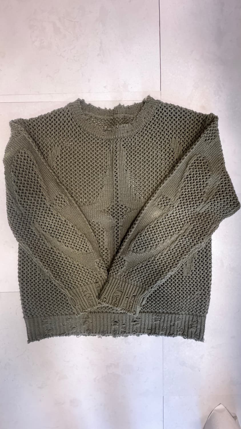 떠그클럽 카키 니트 2사이즈 상품이미지1