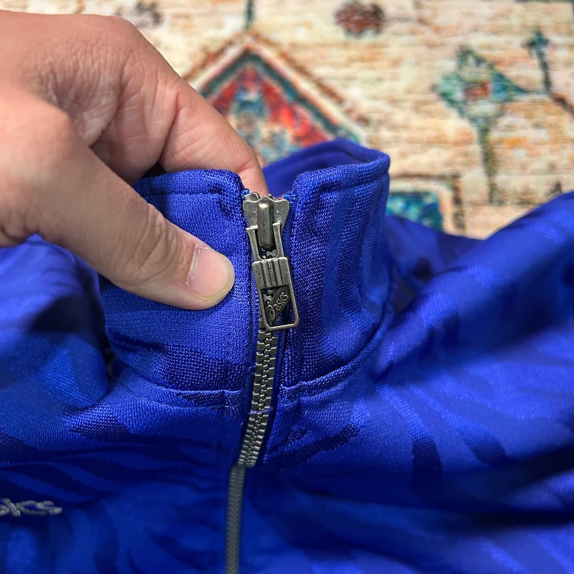 [S] 00s 아식스 올드스쿨 패턴 져지 상품이미지5