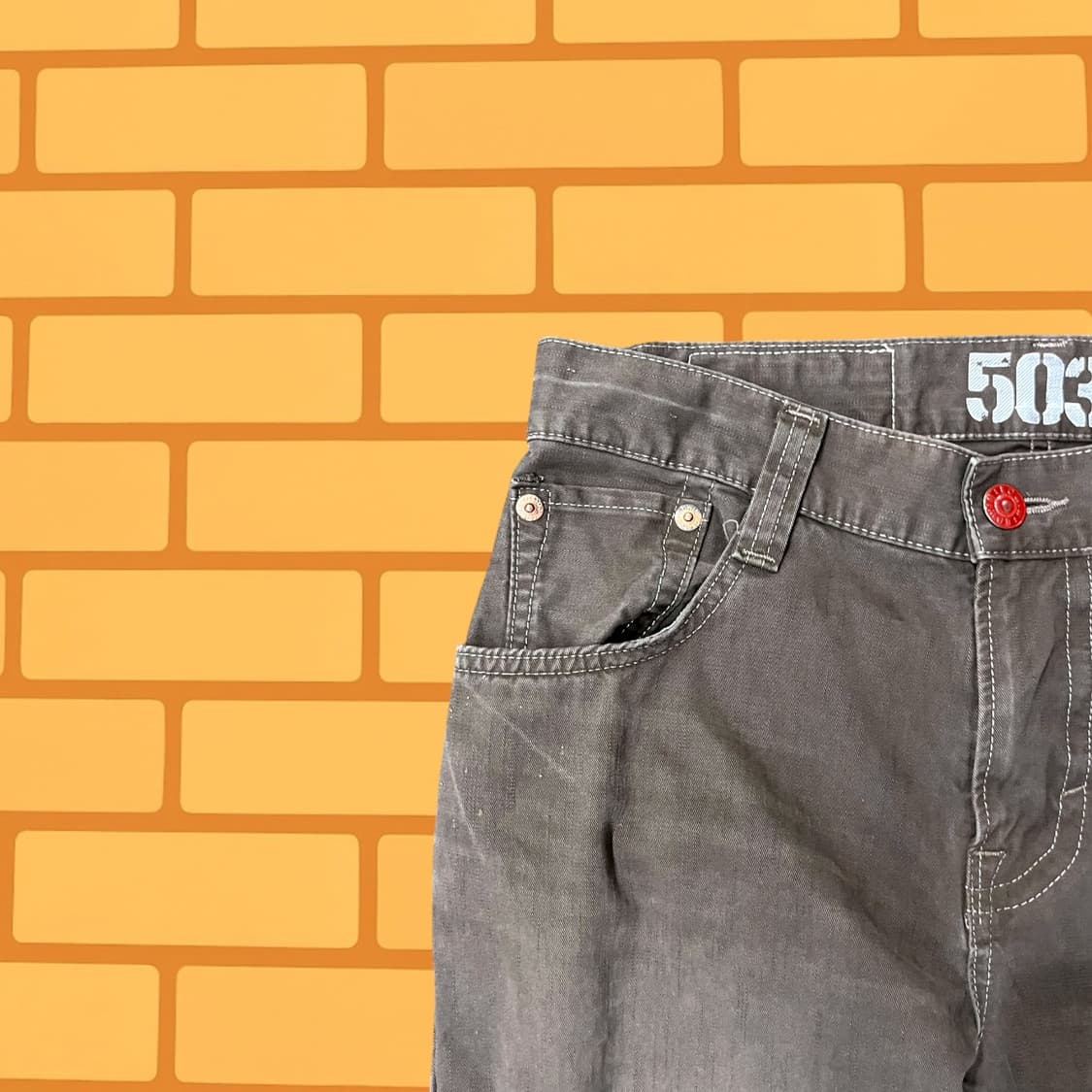 에드윈 503 브라운 코튼 팬츠 (32) 상품이미지5