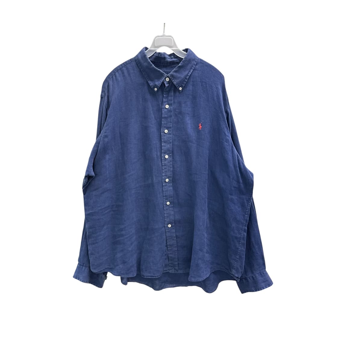 [XXL] 폴로 네이비 린넨 셔츠 상품이미지3