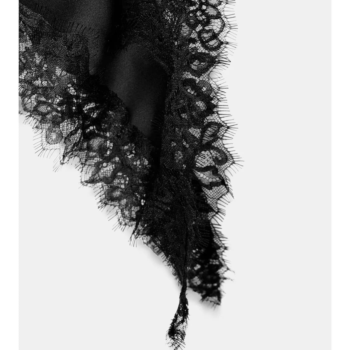 zara 자라 우먼 컬렉션 언밸런스 레이스 슬립 원피스 블랙 상품이미지9