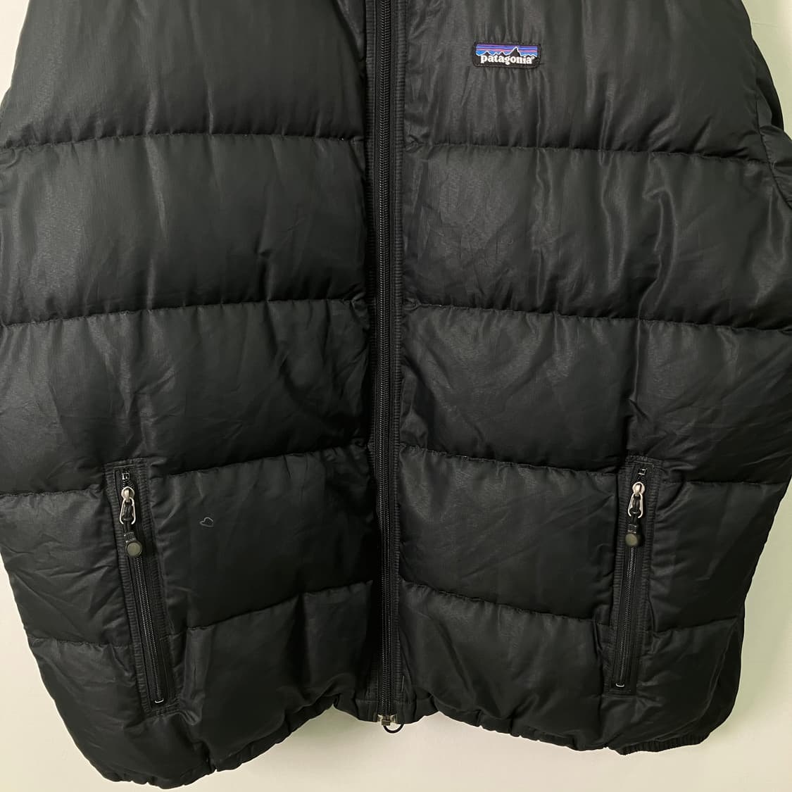 00's 파타고니아 블랙 패커블 구스 다운 패딩 L 상품이미지5