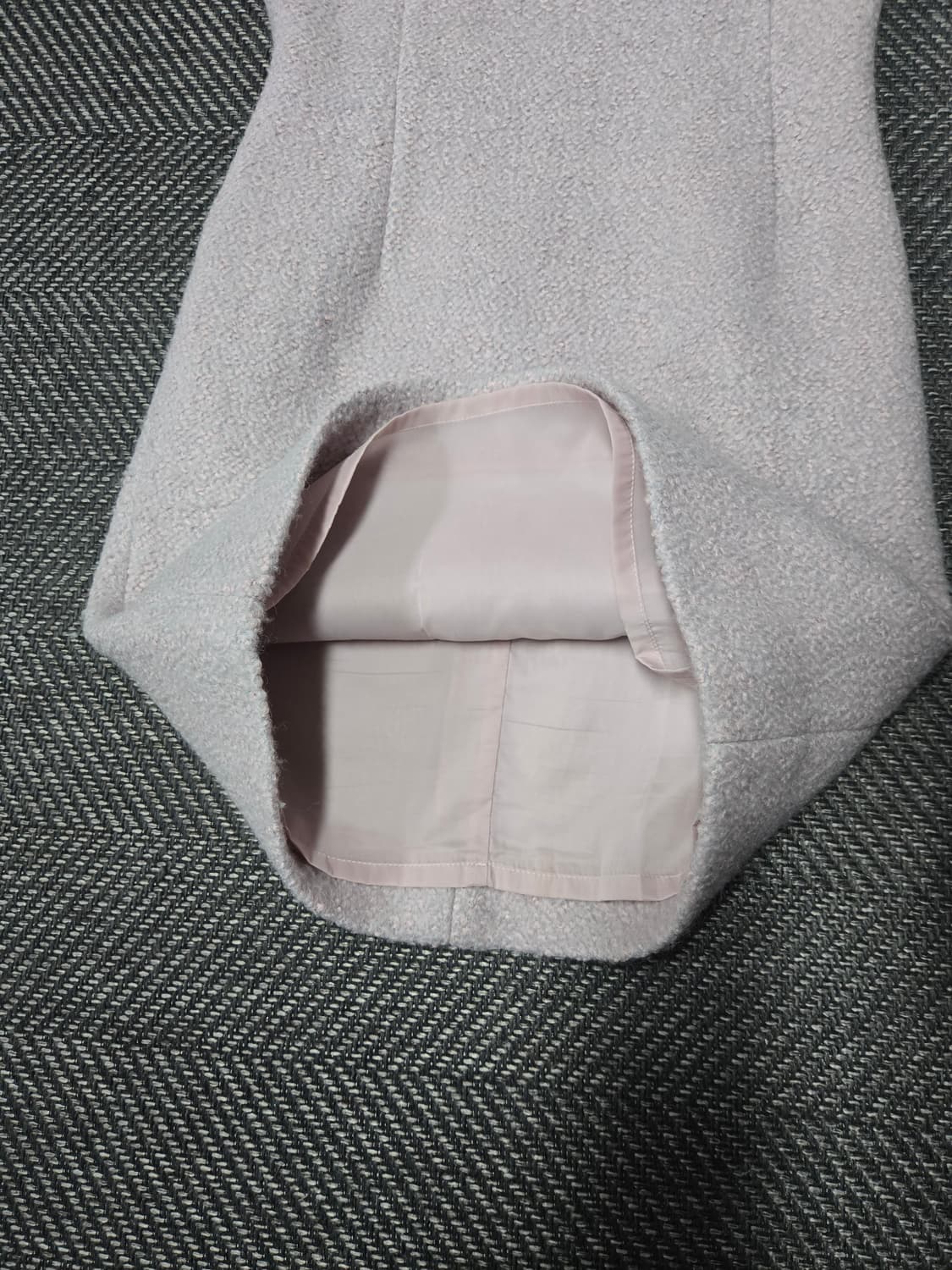 레티첼라 울60% 트위드 반팔 미니 원피스 상품이미지4