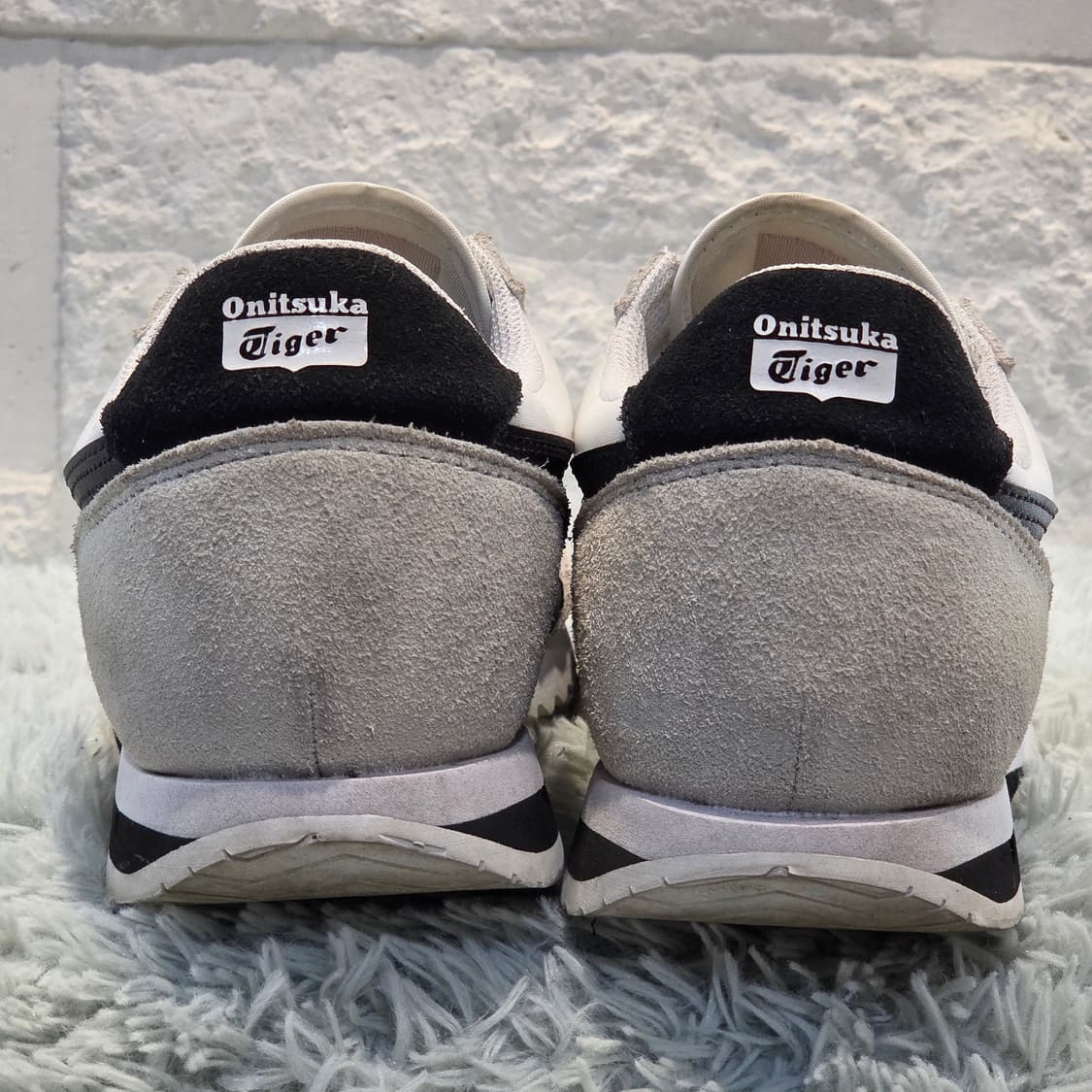 7a-20:오니츠카 타이거 라이트러너 화이트/블랙 25.5cm 상품이미지3