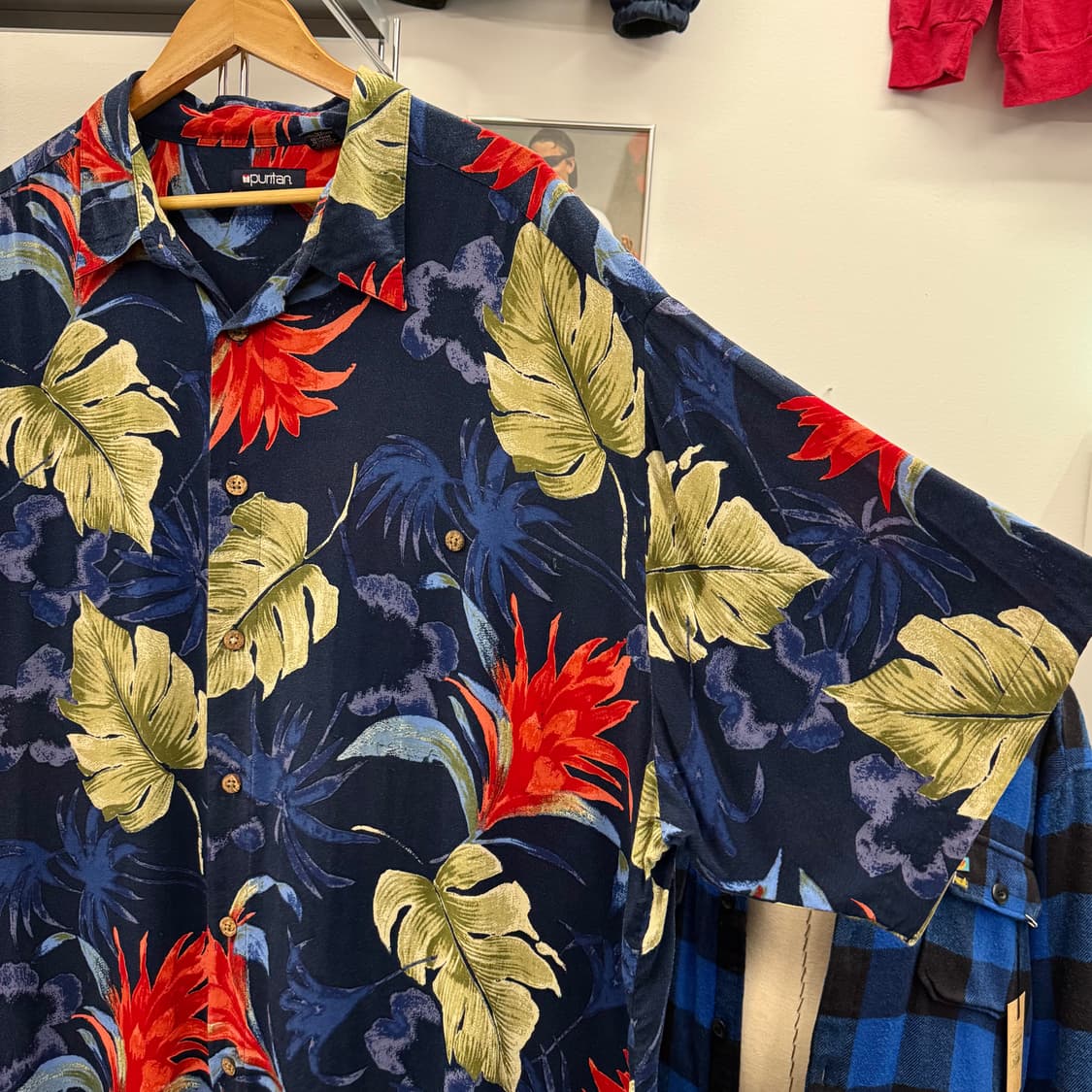 puritan 빅사이즈 레이온 하와이안 셔츠 (3XL)   상품이미지1