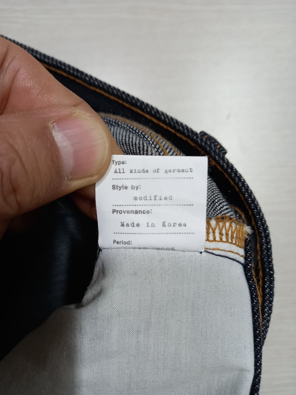 30 새상품 MODIFIED 스판 슬림일자진 블랙 30-214 상품이미지10