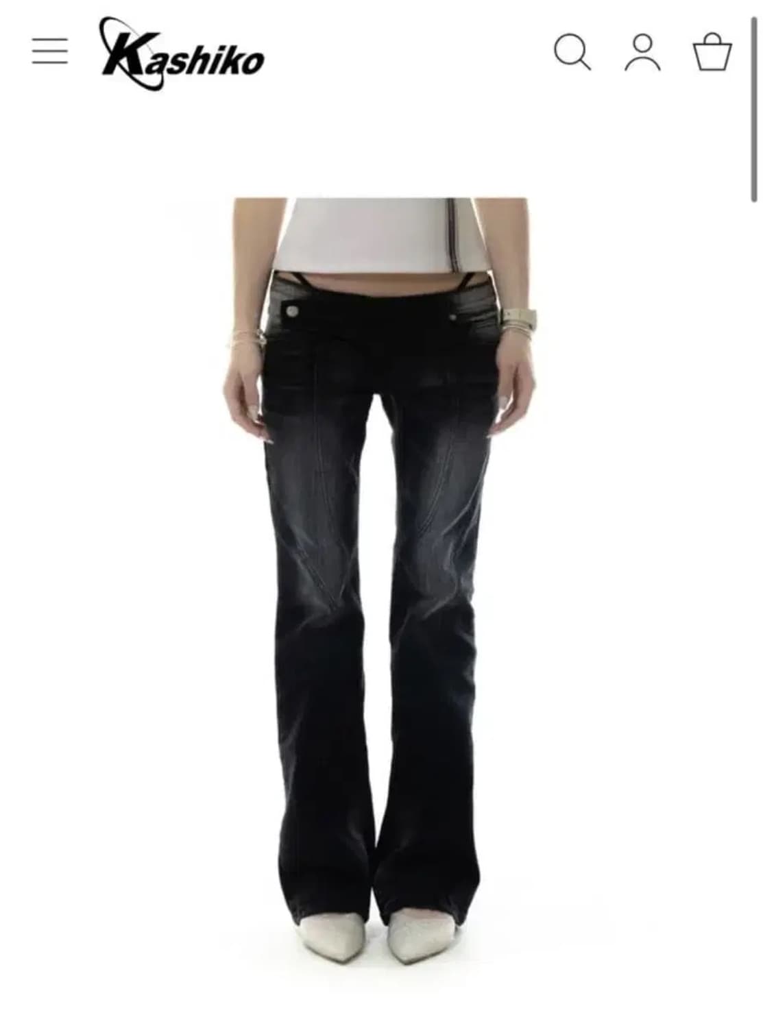 카시코 로우라이즈 워싱진 size 1 상품이미지1