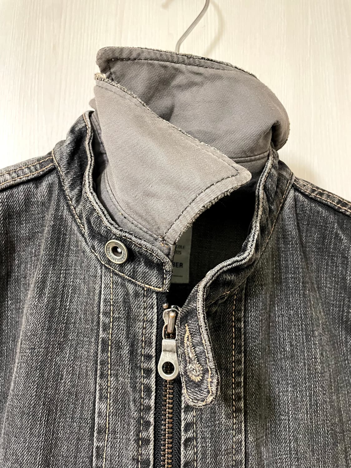 니콜클럽/ 워싱 데님 바이커 자켓/ 48 상품이미지4