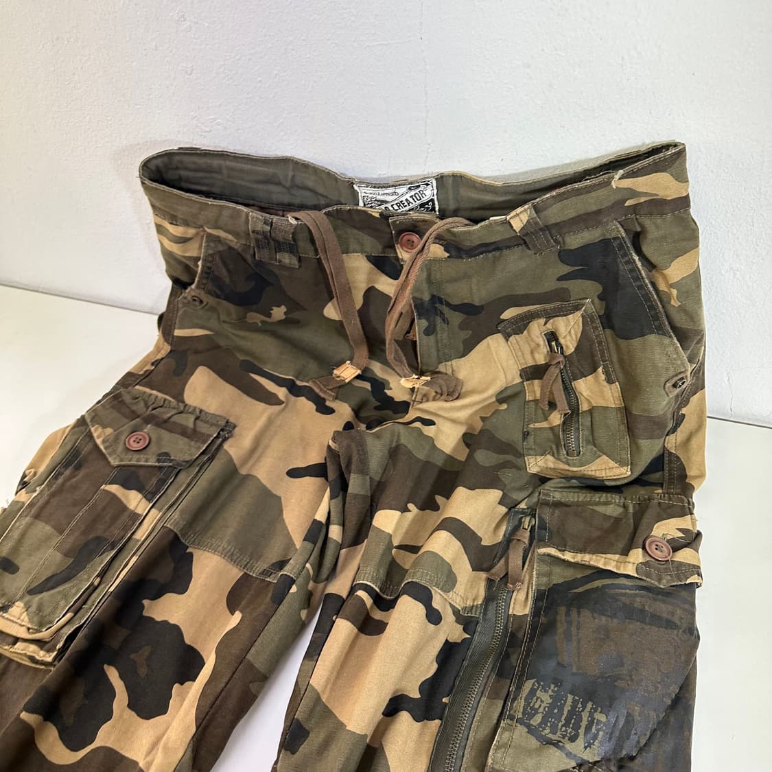 L CARGO CREATOR 세미와이드 카모 유틸리티 카고팬츠 상품이미지2