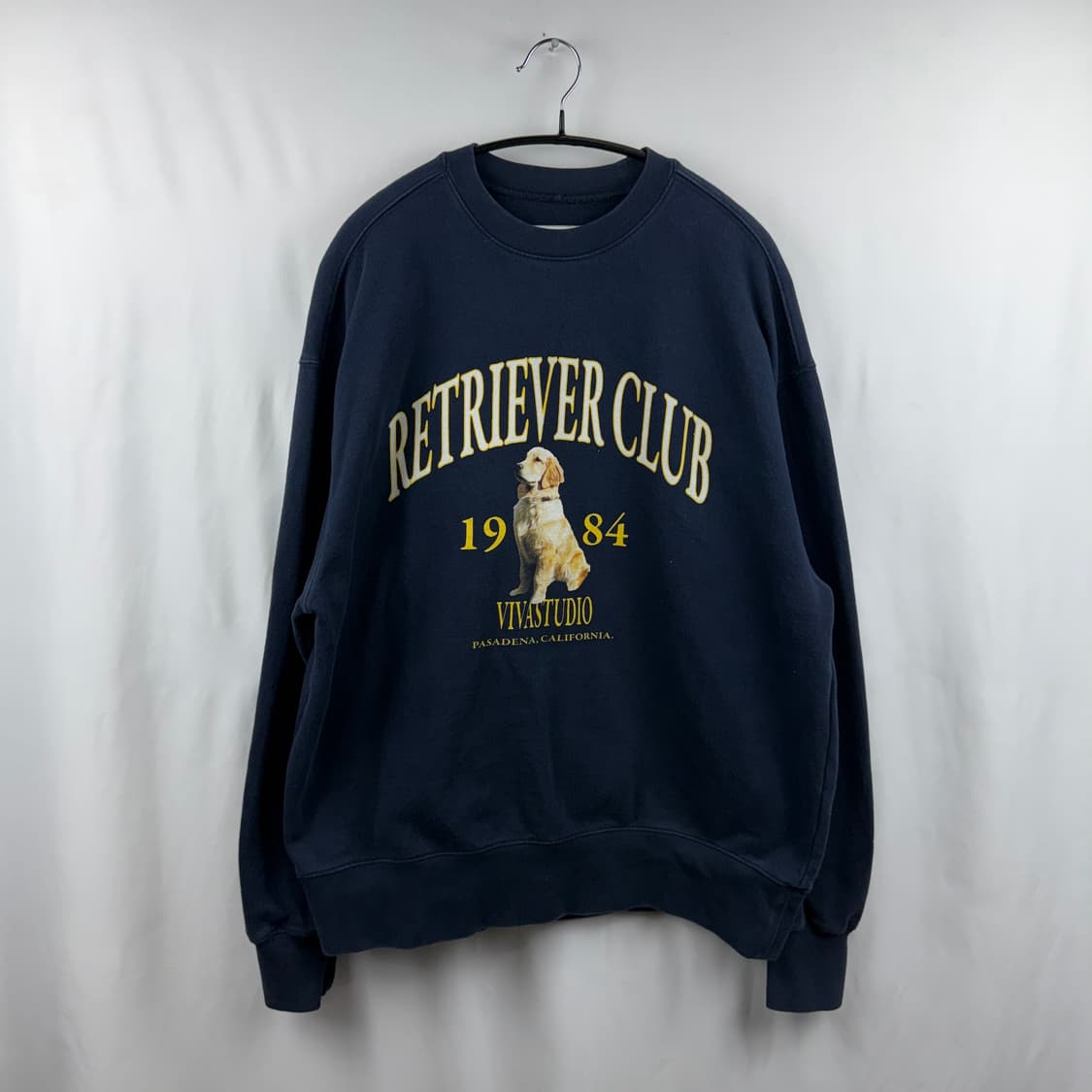 (M) 비바스튜디오 리트리버 맨투맨 네이비 상품이미지2