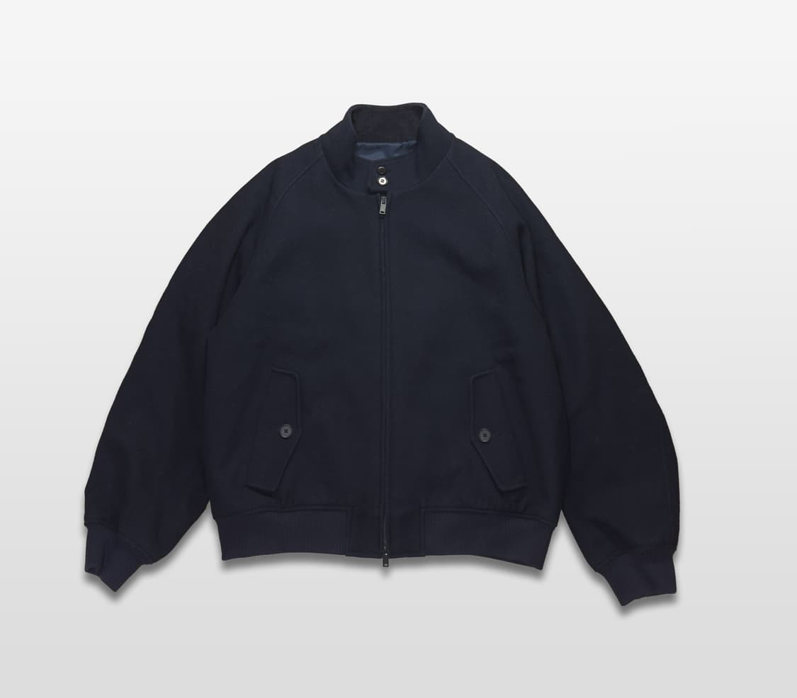 울 블렌드 해링턴 재킷 [네이비] 상품이미지1