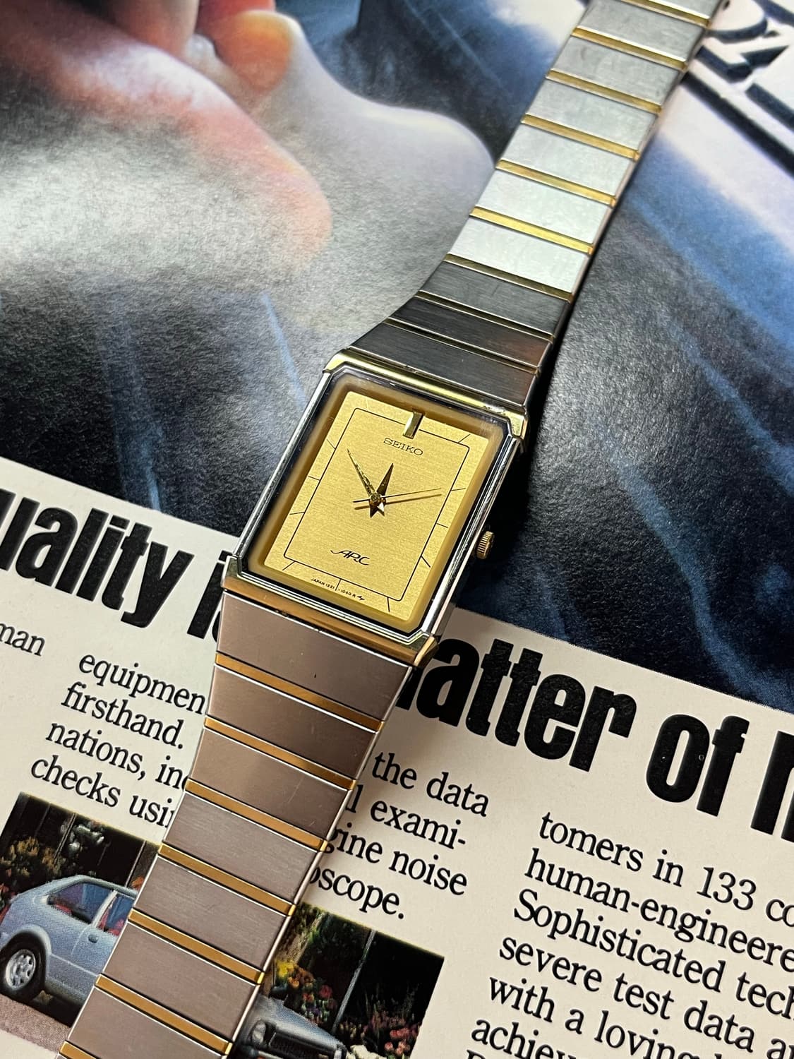 Seiko ARC Tank Quartz Vintage Watch  상품이미지1