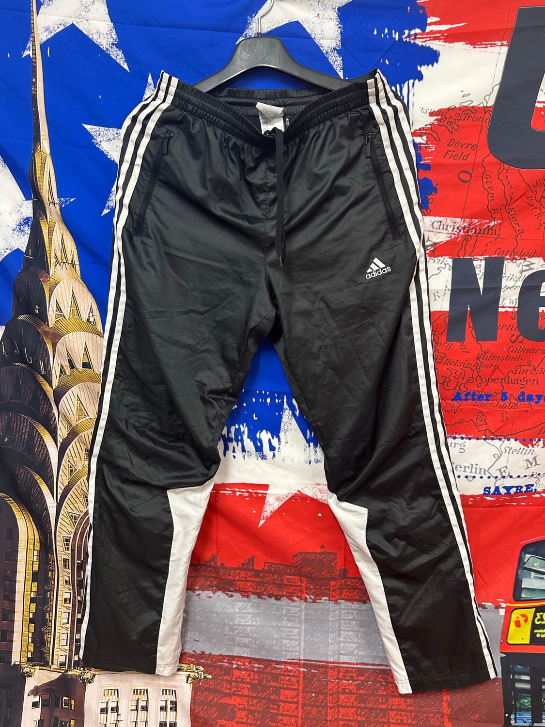 아디다스 검흰 와이드 트레이닝팬츠 XL105 상품이미지1