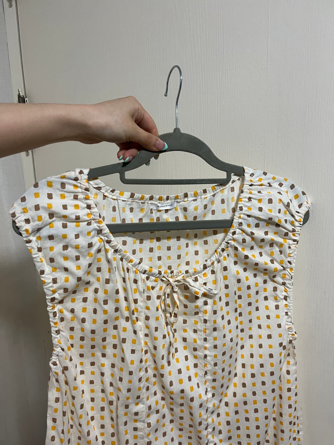 모리걸 도트 나시 블라우스 상품이미지2